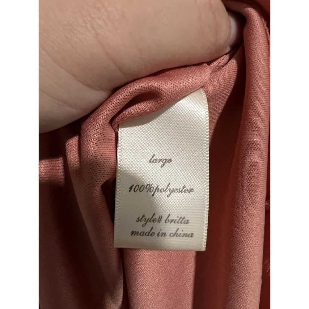 Altar'd State Womens Sleeveless Wrap Mini Dress Britta Large Dusty Mauve NWT $70 - Picture 4 of 6